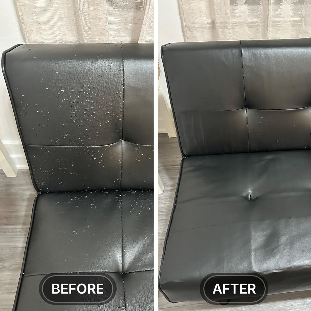 Self-adhesive leather repair patch
